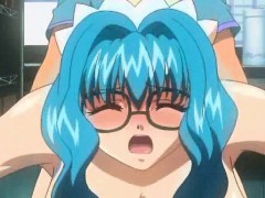 Hentai cutie bent over the counter and fucked