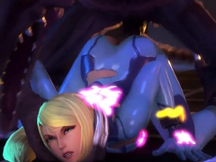 Samus Aran form metroid fucks all kinds of cocks – 3D HMV